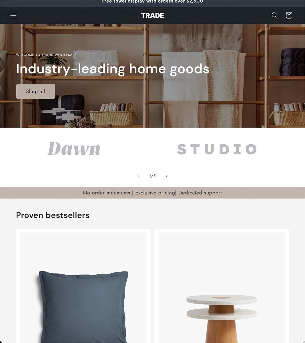 shopify trade theme