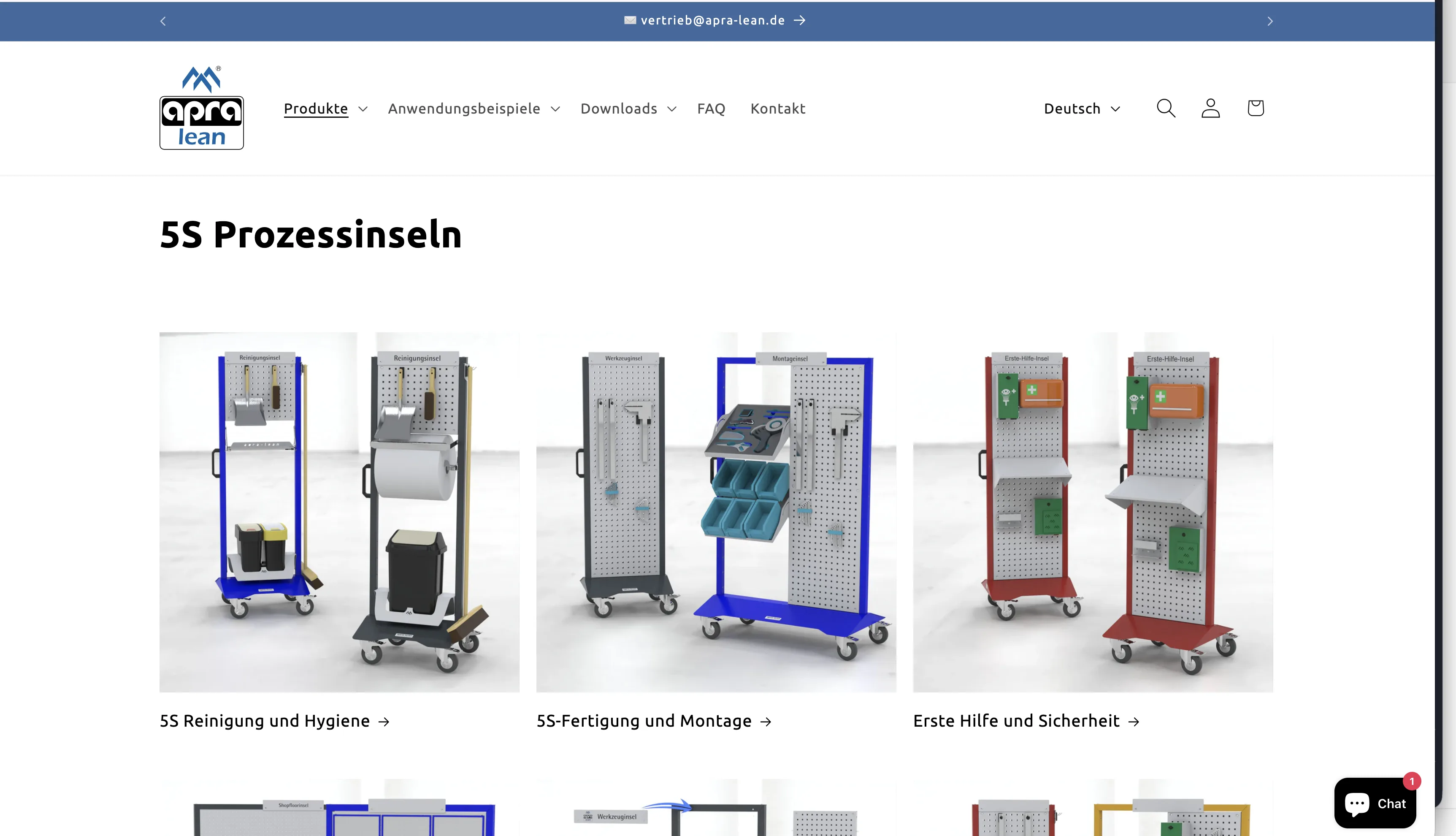 Apra Lean – 5S Prozessinseln für Industrie und Fertigung