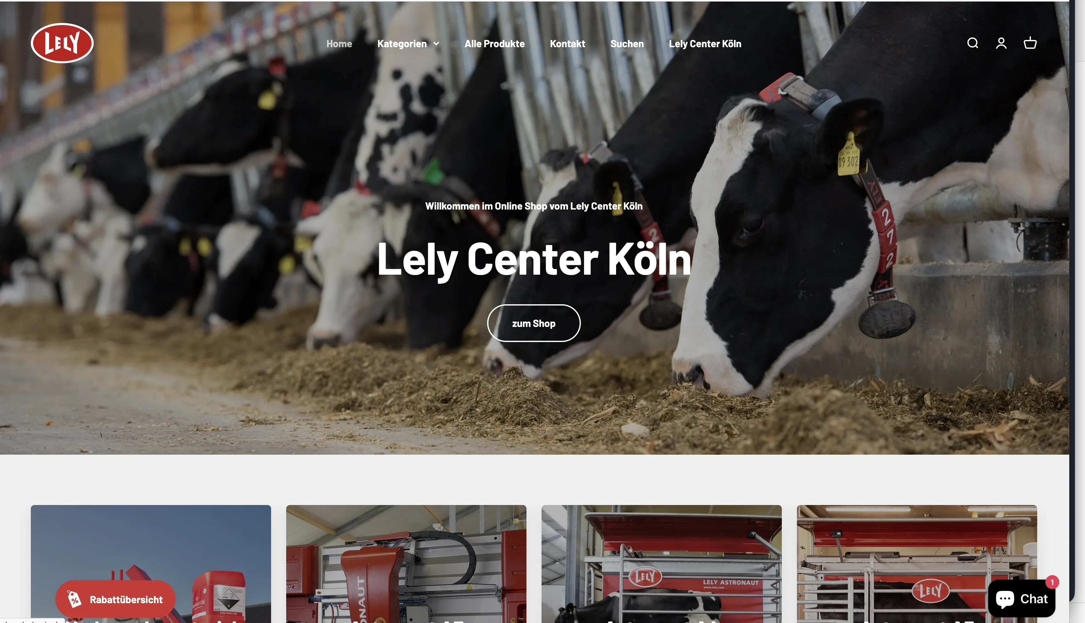 Lely Center Köln – B2B Shop für Landtechnik
